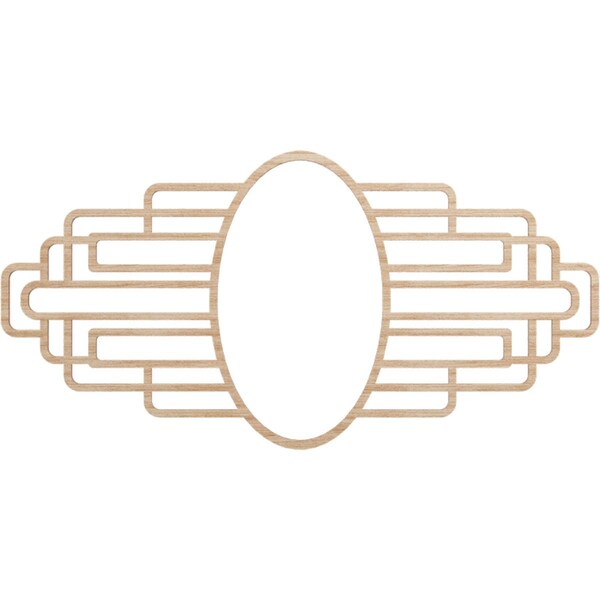 Ekena Millwork Elizabeth Wood Fretwork Pierced Ceiling Medallion, Alder, 32"W x 16"H x 8 3/4"IW x 15 1/8"IH x 3/8"T CMWP32X16X0375EBAL - main